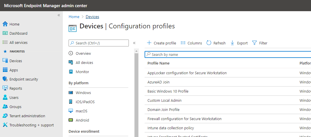 Add Azure User to Local Admin Group with Endpoint Management